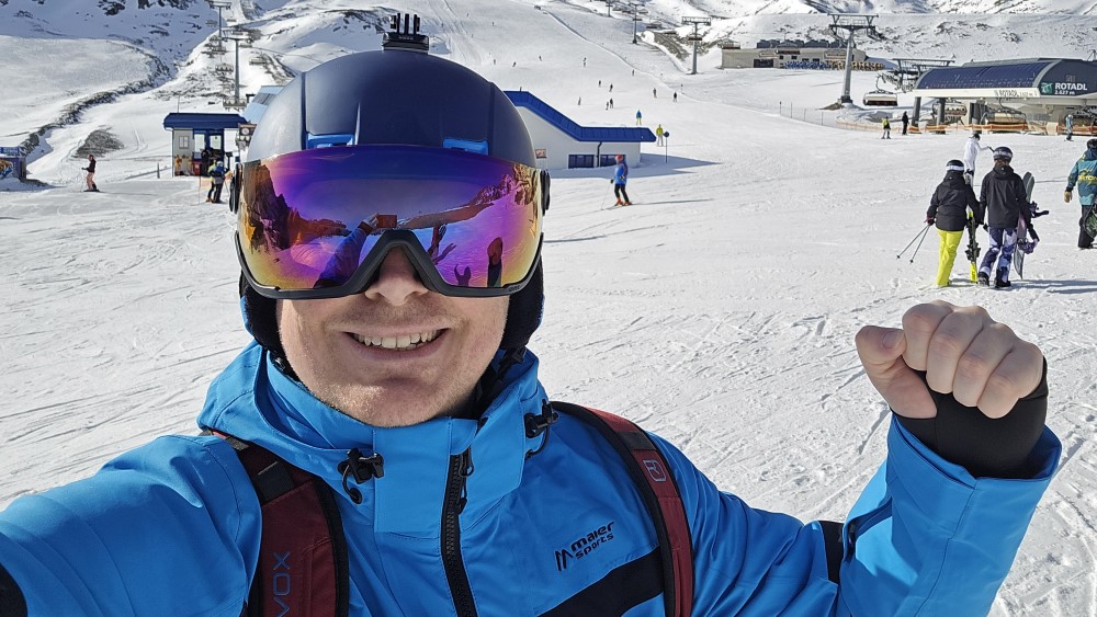 Ivo met Maier Sport op de Pitztaler Gletsjer.